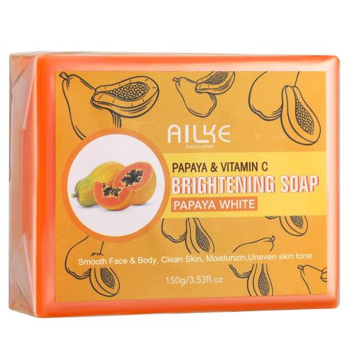 AILKE Papaya Handmade Cleaning Soap, Smooth,Soften Skin,Oil Control,Women's Daily Bathing, Moisturizing And Brightening Bar AILKE Papaya Handmade Cleaning Soap, Smooth,Soften Skin,Oil Control,Women's Daily Bathing, Moisturizing And Brightening Bar