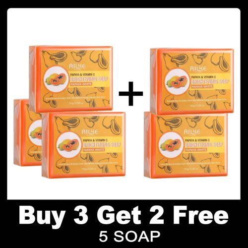 AILKE Papaya Handmade Cleaning Soap, Smooth,Soften Skin,Oil Control,Women's Daily Bathing, Moisturizing And Brightening Bar AILKE Papaya Handmade Cleaning Soap, Smooth,Soften Skin,Oil Control,Women's Daily Bathing, Moisturizing And Brightening Bar